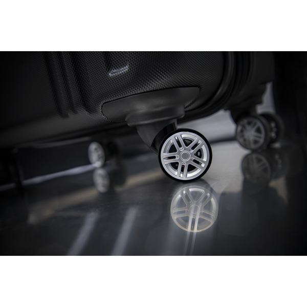 Sealey DL11 Dellonda Lightweight ABS Luggage Set with TSA Lock - Black