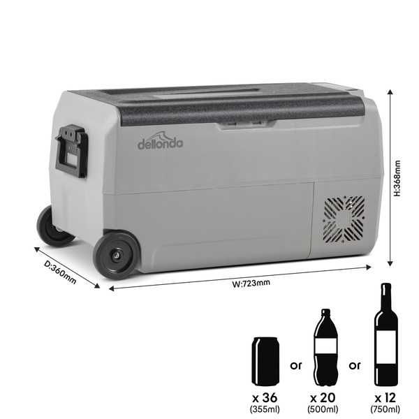 Sealey DL13 Dellonda Portable Fridge Freezer/Cool Box with LED Display 36L