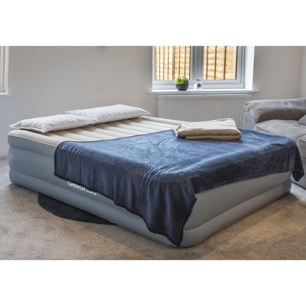 Sealey DL147 Dellonda Raised Air Bed with Built-in Electric Pump & Storage Bag - Queen
