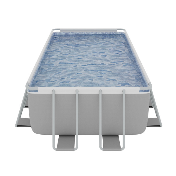 Sealey Dellonda Deluxe Steel Frame Rectangular Swimming Pool with Step Ladder & Filter Pump 21ft
