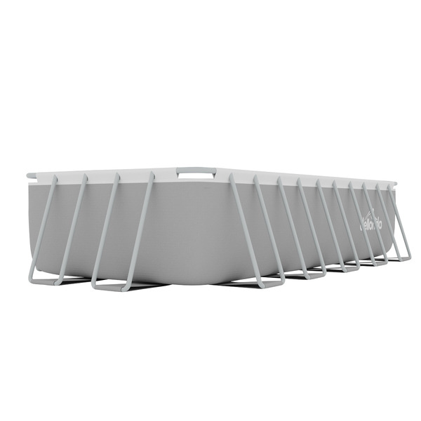 Sealey Dellonda Deluxe Steel Frame Rectangular Swimming Pool with Step Ladder & Filter Pump 21ft