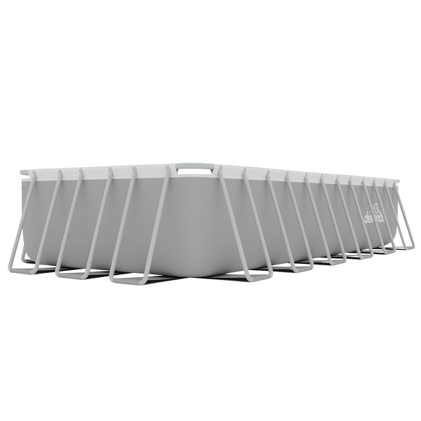 Sealey Dellonda Deluxe Steel Frame Rectangular Swimming Pool with Step Ladder & Filter Pump 25ft