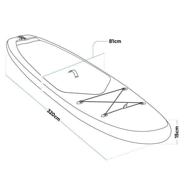 Sealey Dellonda Inflatable Stand-Up Paddle Board 10'6