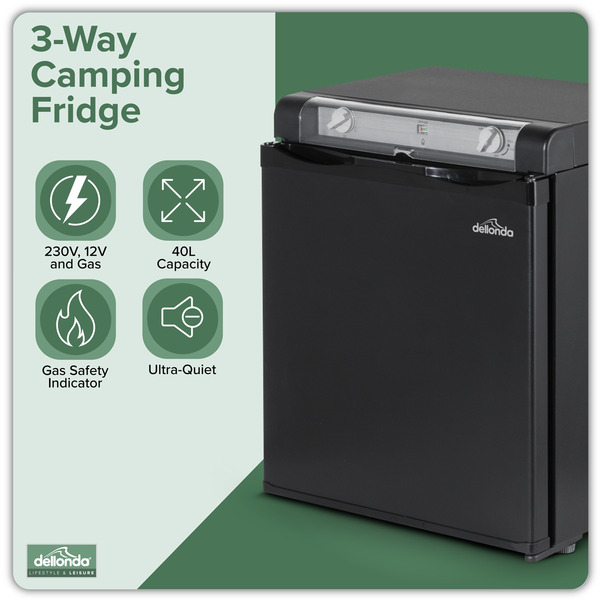 Sealey DL158 Dellonda 3-Way Fridge 40L