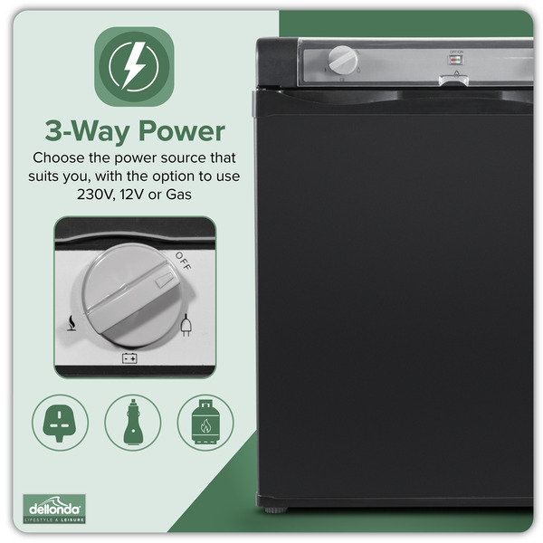 Sealey DL158 Dellonda 3-Way Fridge 40L