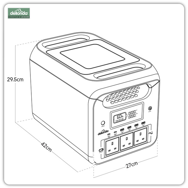Sealey Dellonda Portable Power Station 1800W