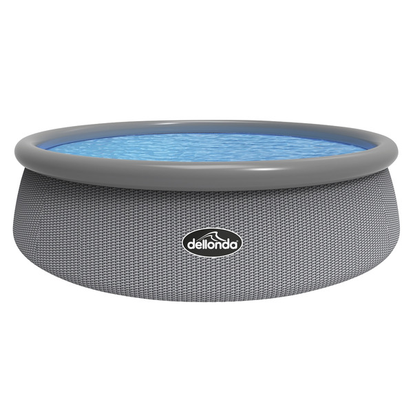 Sealey DL18 Dellonda Paddling/Swimming Pool & Pump 15ft - Gray Rattan Effect
