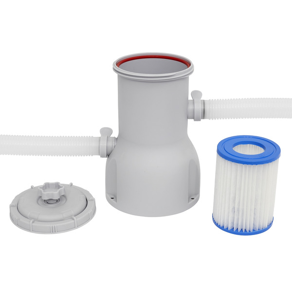 Sealey DL18 Dellonda Paddling/Swimming Pool & Pump 15ft - Gray Rattan Effect