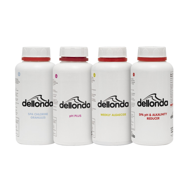 Sealey DL63 Dellonda Swimming Pool Starter Kit - Chlorine, pH Increaser, pH Reducer, Algaecide