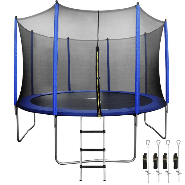 Sealey DL95 Dellonda Heavy-Duty Outdoor Trampoline with Safety Enclosure Net, Anchors & Ladder 12ft