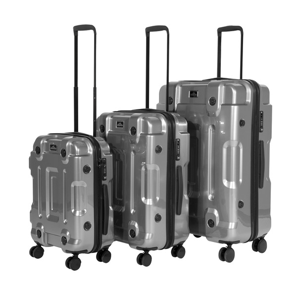 Sealey DL9 Dellonda Lightweight ABS Luggage Set 3pc - Silver