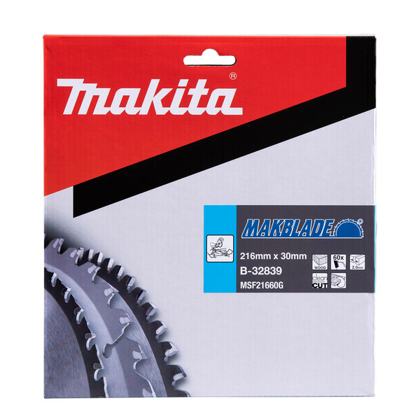 Makita B-32839 B-09058 216mm x 30mm x 60T Makblade Mitre Saw Blade