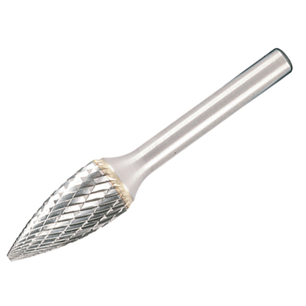 Dormer DOR813606 Solid Carbide Rotary Burr Bright Pointed Tree 6 x 6mm