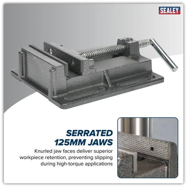 Sealey DPV5 Drill Vice Standard 125mm Jaw