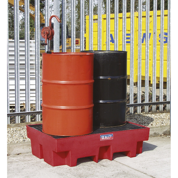 Sealey Polyethylene Barrel Bund/Spill Pallet 1220 x 820 x 330mm