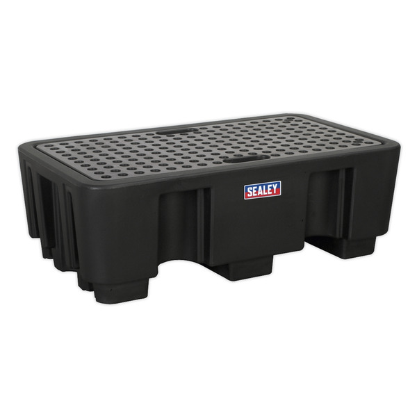 Sealey 2 Drum Polyethylene Barrel Bund/Spill Pallet 1300 x 750 x 440mm