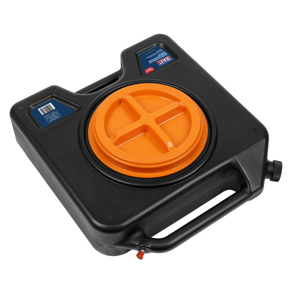 Sealey DRP44 Oil/Fluid Drain & Recycling Container with Wheels 15L
