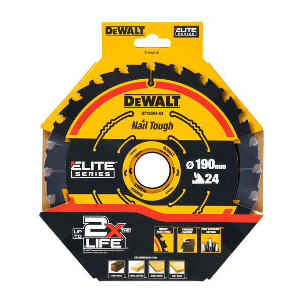 DeWalt DT10304 190x30mm 24T Extreme Framing Circular Saw Blade