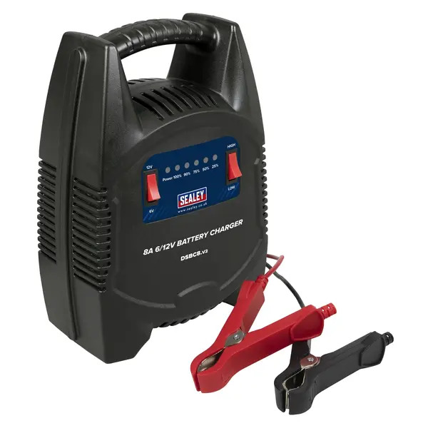 Sealey DSBC8 8A 6/12V Battery Charger 230V