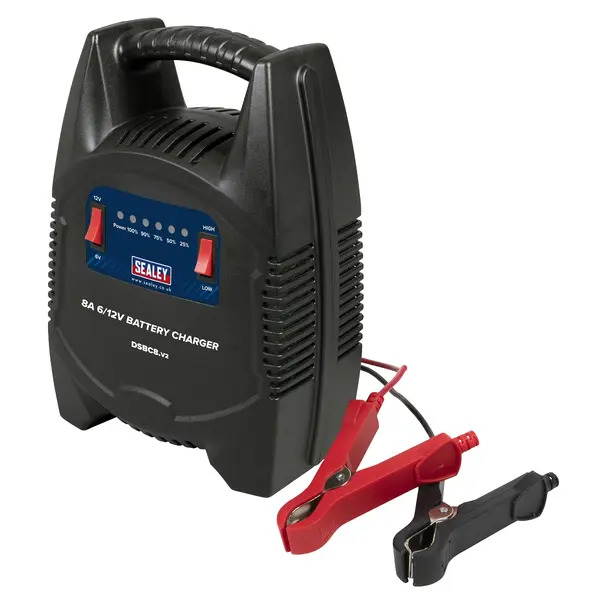 Sealey DSBC8 8A 6/12V Battery Charger 230V