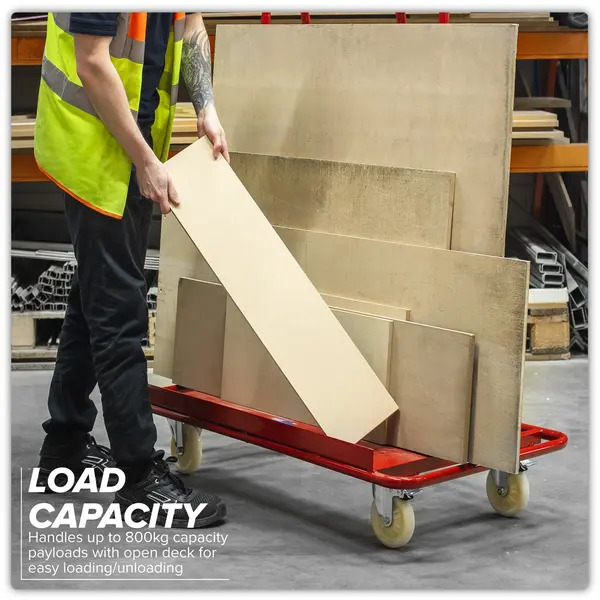 Sealey DWC01 Plasterboard Trolley Large Sheet Handling 800kg Capacity