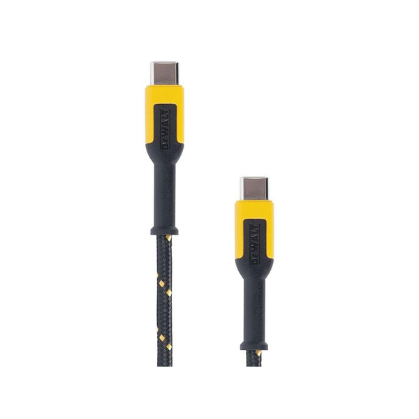 DEWALT DWT1310021 Telecoms USB C to USB C Reinforced Charging Cable 3m (10ft)