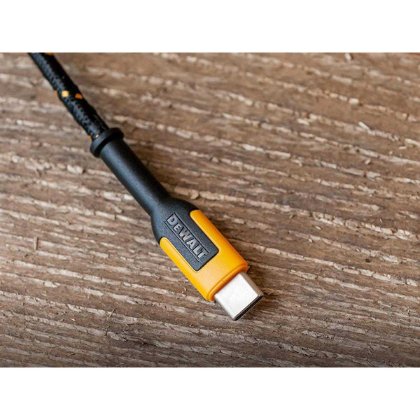 DEWALT DWT1310021 Telecoms USB C to USB C Reinforced Charging Cable 3m (10ft)