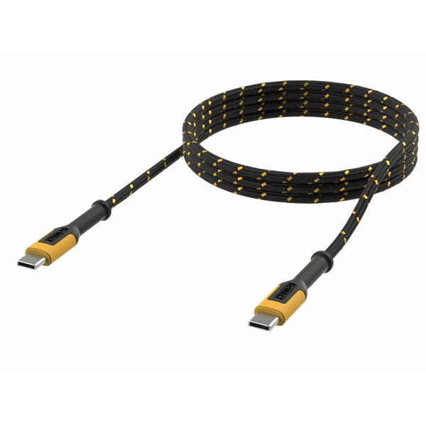 DEWALT DWT1310021 Telecoms USB C to USB C Reinforced Charging Cable 3m (10ft)