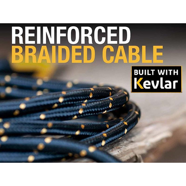 DEWALT DWT1311362 Telecoms USB C to USB C Reinforced Charging Cable 1.2m (4ft)