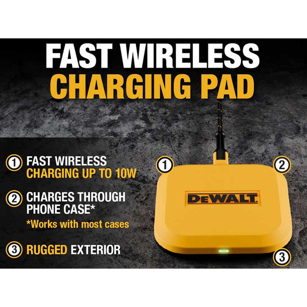 DEWALT DWT1410476 Telecoms Fast Wireless Charging Pad