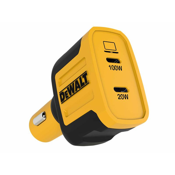 DEWALT DWT1410484 Telecoms 2-Port PPS PD Car Charger 120W