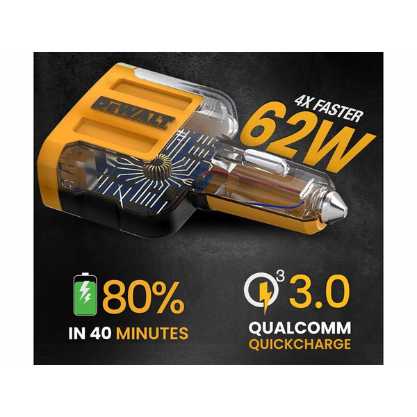 DEWALT DWT1419009 Telecoms 4-Port Mobile USB PD Charger 60W
