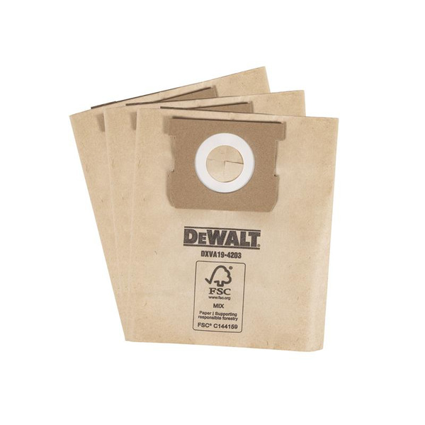 DEWALT Vacuum DXVA19-4203 Dust Bag (3 Pack)