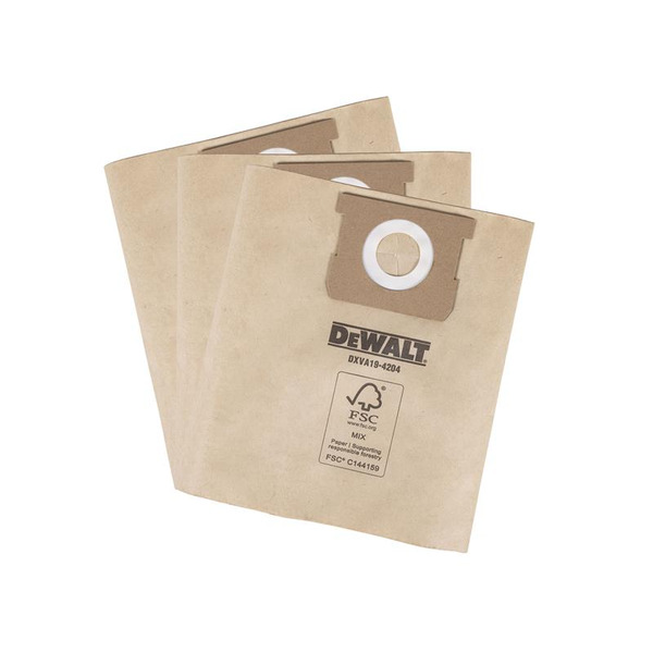 DEWALT Vacuum DXVA19-4204 Dust Bag (3 Pack)