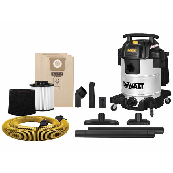 DEWALT Vacuum DXV38SC Stainless Steel Wet & Dry Vacuum 1050W 240V