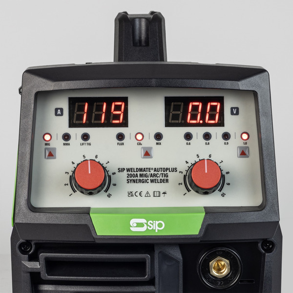 SIP Weldermate Autoplus 200A MIG/ARC/TIG Synergic Welder - SIP05740