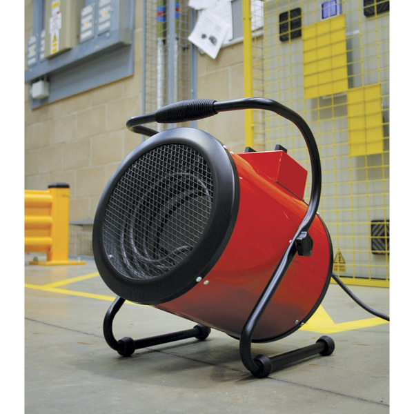 Sealey EH3001 Industrial Fan Heater with 2 Heat Settings 3kW/230V
