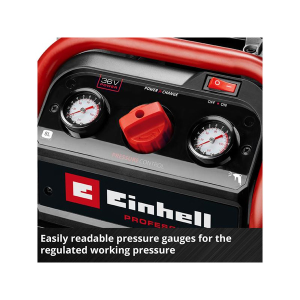 Einhell EINSILENZO8N SILENZZO 36/210 PROFESSIONAL Air Compressor 36V (2 x 18V) Bare Unit