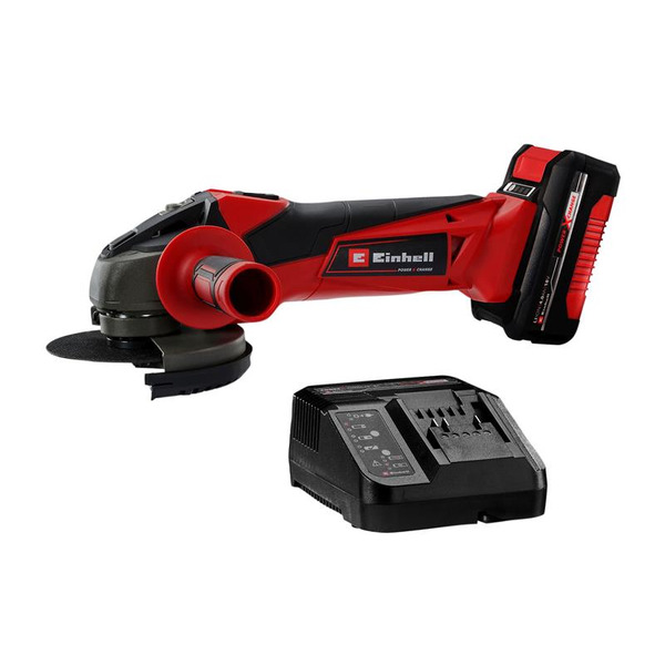 Einhell EINTCAG18115 TC-AG 18/115 Li Power X-Change Angle Grinder 115mm 18V 1 x 4.0Ah Li-ion XMS26PXGRIND