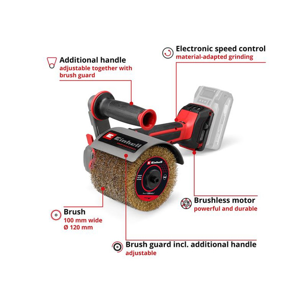 Einhell EINTPBR1832N TP-BR 18/32 Li BL - Solo PROFESSIONAL Sanding Roller 18V Bare Unit