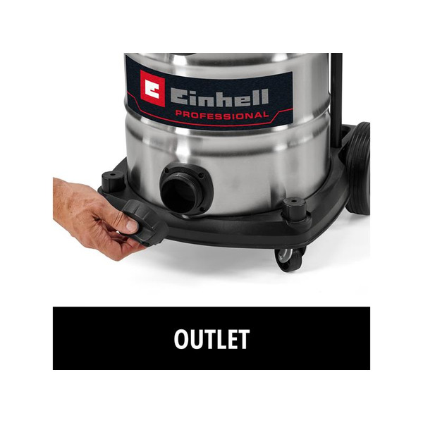 Einhell EINTPVC3630N TP-VC 36/30 S Auto-Solo PRO Wet/Dry Vacuum Cleaner 36V (2x18V) Bare Unit