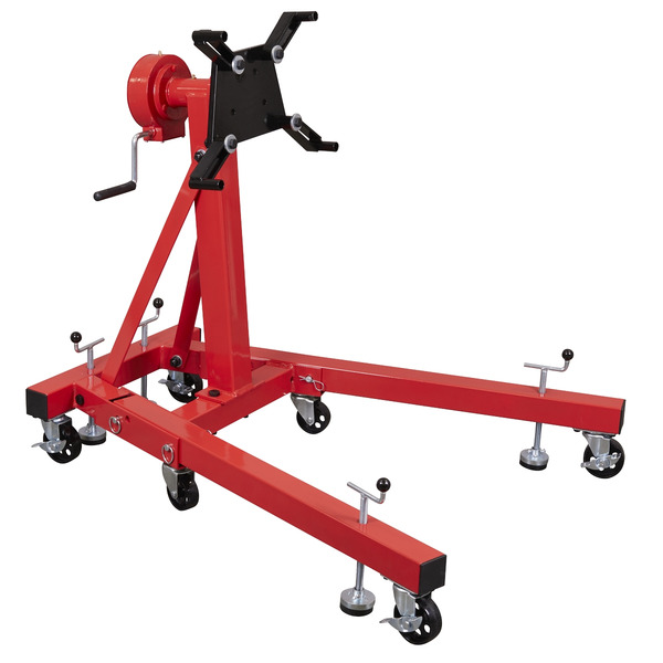 Folding 360 Rotating Engine Stand with Geared Handle Drive 680kg Capacity