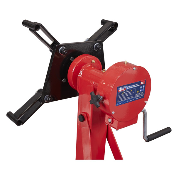 Folding 360 Rotating Engine Stand with Geared Handle Drive 680kg Capacity