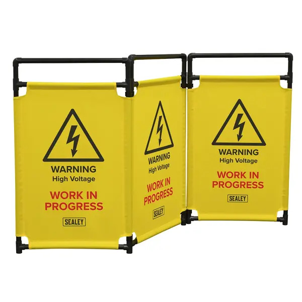 Sealey EV20 Folding Safety Barrier for Hybrid/Electric Vehicles