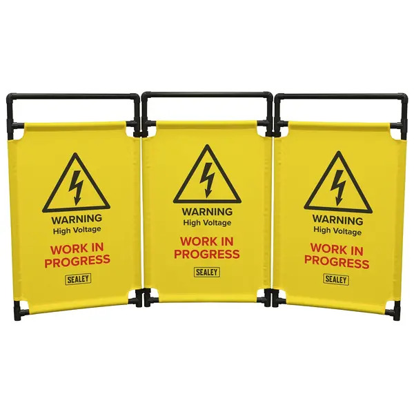 Sealey EV20 Folding Safety Barrier for Hybrid/Electric Vehicles