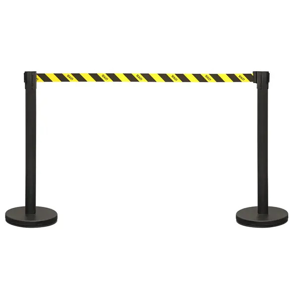Sealey EV23 Retractable Safety Belt Barrier Post - Set of 2