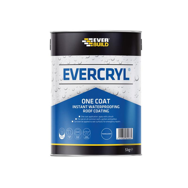 EVBEVCC5L Everbuild Sika EVERCRYL® One Coat Clear 5kg