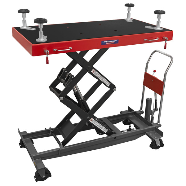 Sealey High Lift EV Battery Lift/Hydraulic Platform Truck 1000kg Capacity