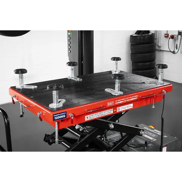 Sealey EVBT1200 High Lift EV Battery Lift/Hydraulic Platform Truck 1200kg Capacity