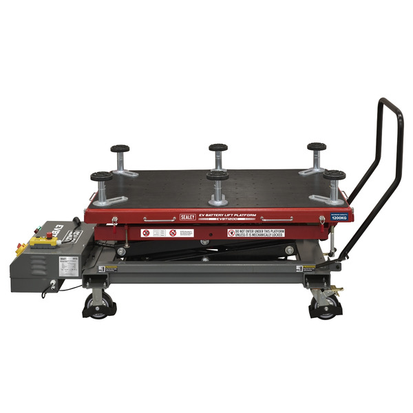 Sealey EVBT1200 High Lift EV Battery Lift/Hydraulic Platform Truck 1200kg Capacity